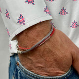 Round Antique Snake chain Bracelet in Sterling Silver 925