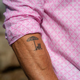 Four Points East Mens' Cotton Shirt in Pink