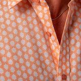 White Lotus Mens' Organic Cotton Shirt in Peach
