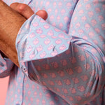 mens blue summer shirt