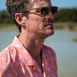 Montana Calor Mens' Eco-Viscose Short Sleeve Shirt in Watermelon