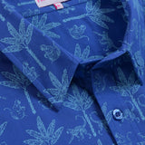 Monkey See, Monkey Do Men's Organic Cotton Shirt in Blue