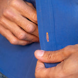 Plain Poplin Mens' Organic Cotton Shirt in Violet Blue