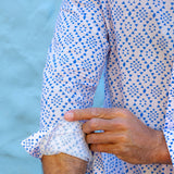 Edge of Order Mens' Cotton Shirt in Blue