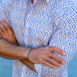 Edge of Order Mens' Cotton Shirt in Blue