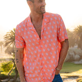 Montana Calor Mens' Eco-Viscose Short Sleeve Shirt in Watermelon