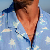 Oriental Amaze Men's Linen Viscose Short Sleeve Shirt