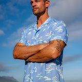 Oriental Amaze Men's Linen Viscose Short Sleeve Shirt
