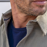 Corduroy Mens' Organic Cotton Shirt in Khaki