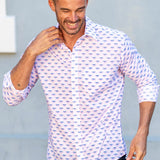 Winging it Mens' Organic Cotton Shirt in White