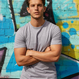 Grey Marl Cotton T-Shirt
