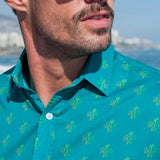 Field Trip Mens' Organic Cotton Shirt in Green