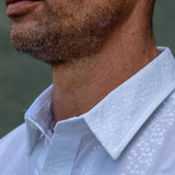 Las Salinas Blanca Mens' Cotton Shirt in White