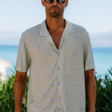 Solar Mens' Short Sleeve Shirt in Blue