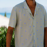 Solar Mens' Short Sleeve Shirt in Blue
