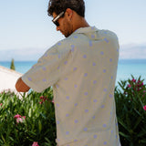 Solar Mens' Short Sleeve Shirt in Blue