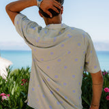 Solar Mens' Short Sleeve Shirt in Blue