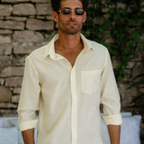 Lemon Stripe Men's Long Sleeve Shirt
