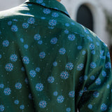 Shiny Disco Balls Mens' Cotton Shirt in Charcoal