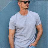 Grey Marl Cotton T-Shirt