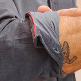 Corduroy Mens' Organic Cotton Shirt in Charcoal