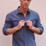 Corduroy Mens' Organic Cotton Shirt in Charcoal