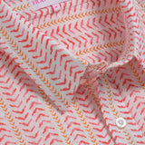 Jaipur Jive Mens' Organic Shirt in White and Coral
