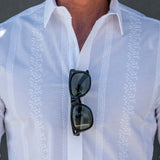 Las Salinas Blanca Mens' Cotton Shirt in White