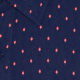 Join The Dots Mens Cotton Shirt in Navy