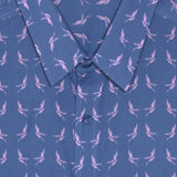 Flight Mode Mens' Organic Cotton Shirt in Dusky Blue