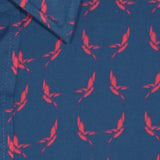 Flight Mode Mens' Organic Cotton Shirt in Navy Blue