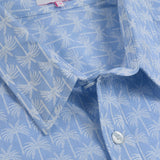 Palm Grove Mens' Organic Shirt in Light Blue