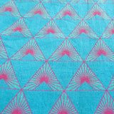 Temple of Dawn Mens' Organic Cotton Shirt in Blue & Pink