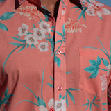 Shangri La Mens' Organic Cotton Shirt in Coral