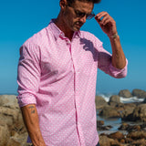 Four Points East Mens' Cotton Shirt in Pink
