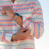 Aztec Groove Mens's Long Sleeve Shirt in Multi-colour
