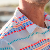 Aztec Groove Mens's Long Sleeve Shirt in Multi-colour