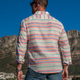 Aztec Groove Mens's Long Sleeve Shirt in Multi-colour
