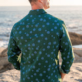 Shiny Disco Balls Mens' Cotton Shirt in Charcoal