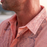 ZigA ZagA Mens' Cotton mix Shirt in Peach