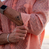 ZigA ZagA Mens' Cotton mix Shirt in Peach