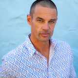 Edge of Order Mens' Cotton Shirt in Blue