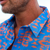 Hilken High Mens' Cotton Organic Shirt in Blue