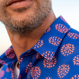 Dusk Till Dawn Mens' Cotton Organic Shirt in Blue