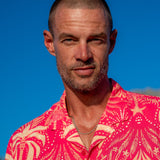 Gangsters Paradise Mens' Short Sleeve Shirt in Pink