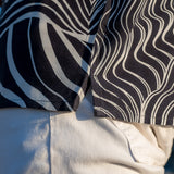 Stripes Mens' Short Sleeve Shirt in Black & White