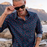 Pukka Up Mens' Cotton Organic Shirt on Blue