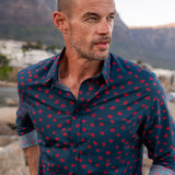 Pukka Up Mens' Cotton Organic Shirt on Blue