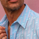 Savannah Spirit  Men's Organic Cotton Shirt in Light Blue