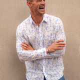 Eazy Tiger Mens' Cotton Shirt in White